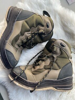 Men's Olive Green/Tan Boat Shoes - Tactical Style